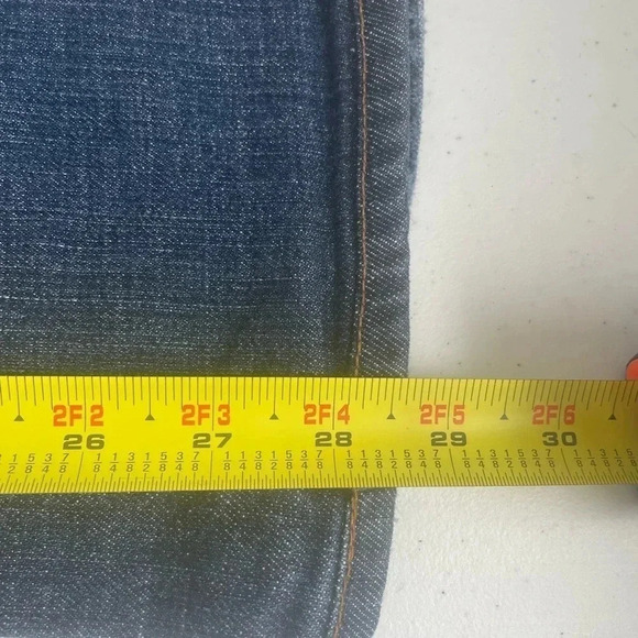 🎯 James Jeans Dry‎ Aged Denim Straight Low Rise Jimmy Istanbul Jeans Sz 26 0163 - Picture 8 of 12